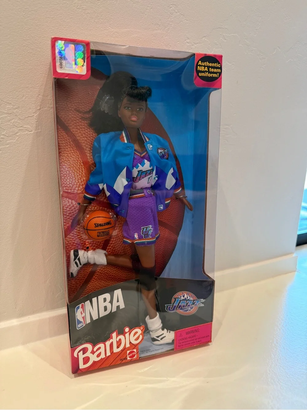 NBA Barbie Doll in Utah jazz outfit